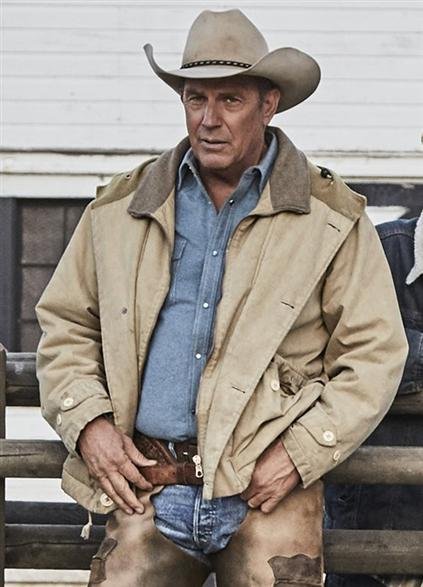 Kevin Costner Yellowstone Jacket In Cotton For Men 