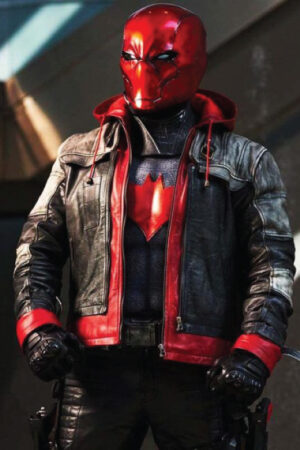 Batman Arkham Red Hood Leather Jacket