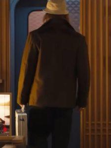 Brad Pitt Bullet Train Peacoat - Image 2