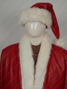 Santa Claus Red Costume Jacket with Free Cap