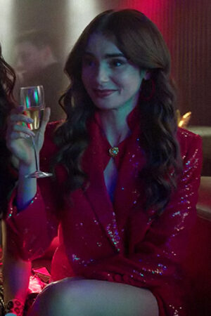 Emily In Paris Emily Red Sequin Blazer