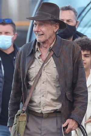 Harrison Ford Indiana Jones 5 Brown Leather Jacket