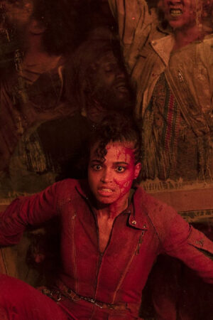 Resident Evil 2022 Ella Balinska Red Jacket