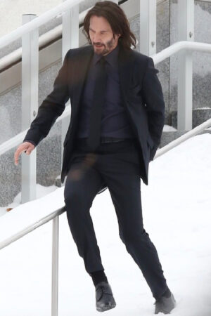 Keanu Reeves John Wick Chapter 4 Black Suit