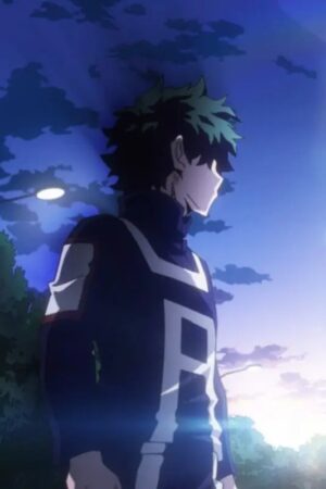 Izuku Midoriya Deku My Hero Academia Blue Leather Costume Jacket
