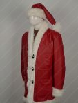 Violent Night Santa Claus Red Costume Jacket with Free Cap