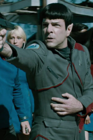 Commander Spock Star Trek Beyond Zachary Quinto Grey Jacket