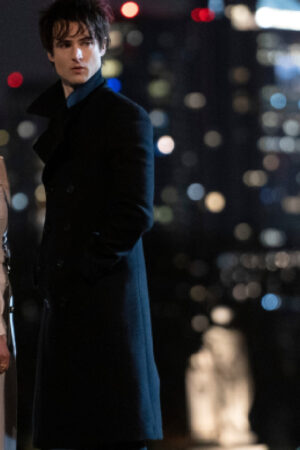 Tom Sturridge The Sandman Dream Black Woolen Trench Coat