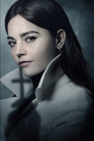 Jenna Coleman The Sandman Johanna Constantine White Woolen Trench Coat