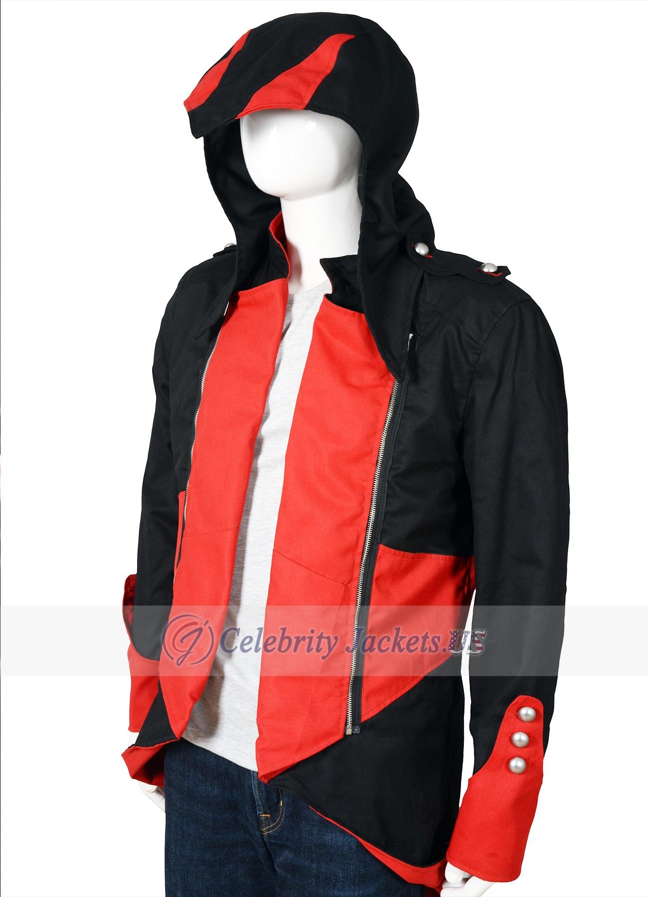 Assassins Creed Red and Black Gaming Coat