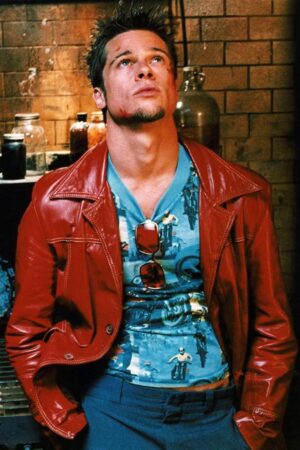 Brad Pitt Fight Club red Jacket