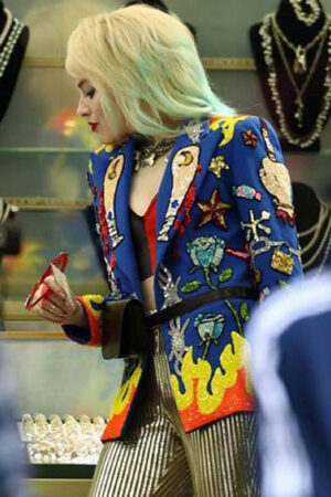 Harley Quinn Birds of Prey Movie Margot Robbie Blue Blazer