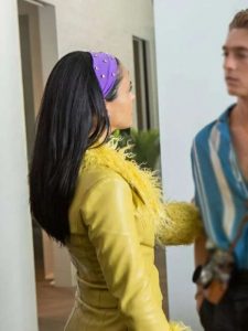 Camila Mendes Do Revenge Drea Yellow Leather Jacket