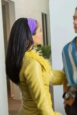 Camila Mendes Do Revenge Drea Yellow Leather Jacket