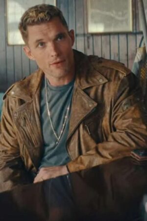 Ed Skrein I Used to Be Famous Brown Leather Jacket