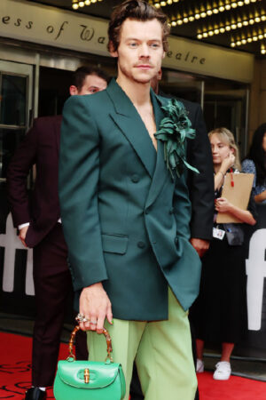 My Policeman Premiere Harry Styles Green Suit