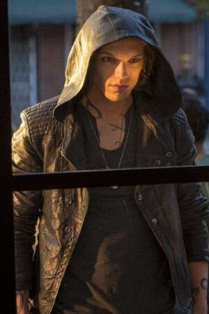 Jamie Campbell Black Hooded Jacket