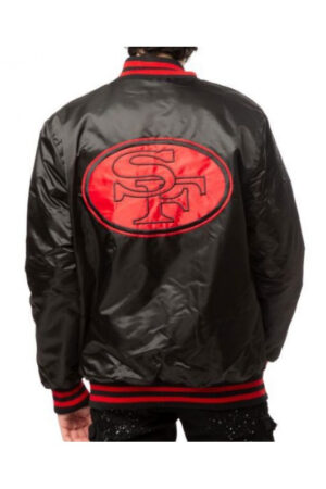 49ers Starter San Francisco Black Bomber Jacket
