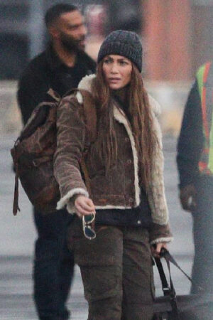 The Mother Jennifer Lopez Shearling Jacket