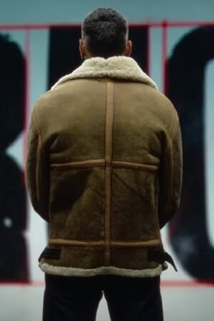 Joel Sanchez Berlin 2023 Tv Series Bruce Shearling Jacket - Money Heist