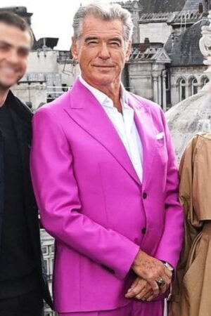 Dr. Fate World Tour Pierce Brosnan Black Adam Pink Blazer