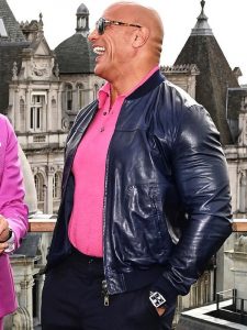 Dwayne The Rock Johnson World Tour Black Adam Leather Jacket