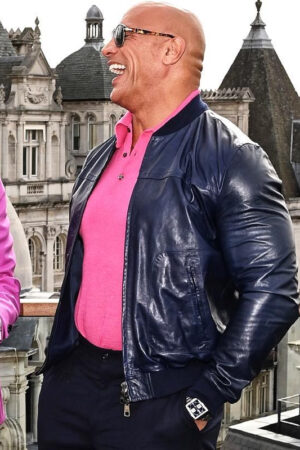 Dwayne The Rock Johnson World Tour Black Adam Leather Jacket