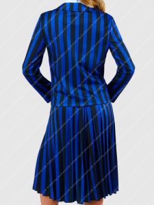 Emma Myers Nevermore Academy Blue Uniform