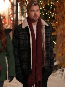 Falling for Christmas Chord Overstreet Shearling Jacket