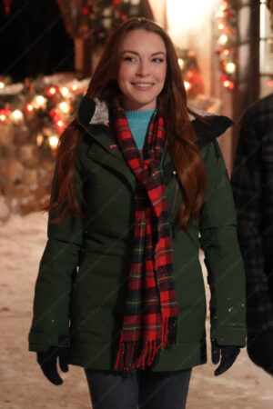 Sierra Belmont Falling for Christmas Lindsay Lohan Puffer Jacket