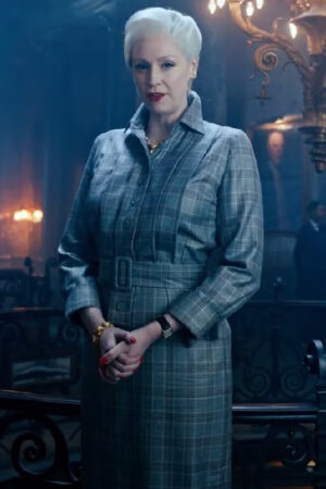 Larissa Weems Wednesday Gwendoline Christie Coat