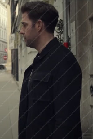 Tom Clancy's Jack Ryan Season 3 John Krasinski Black Suede Leather Jacket