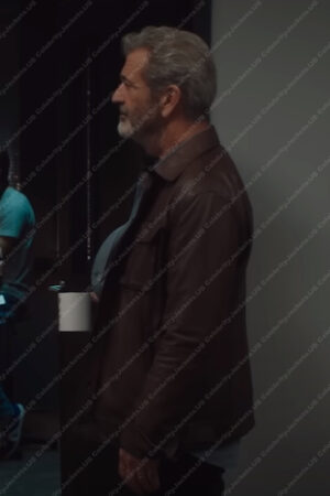 Elvis Cooney On the Line Mel Gibson Leather Jacket