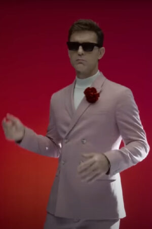 Berlin 2023 Tv Series Pedro Alonso Pink Blazer - Money Heist