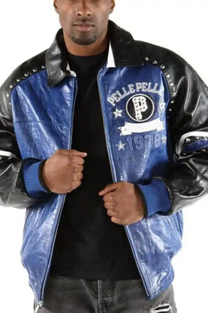 Pelle Pelle 1978 Blue Leather Jacket