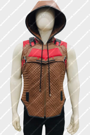Gotham Knights Redhood Brown Leather Vest