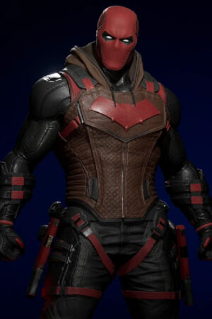 Gotham Knights Redhood Brown Leather Vest