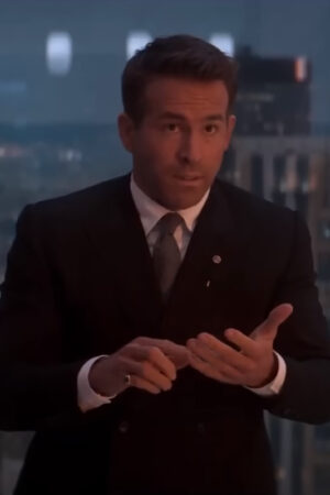 Clint Briggs Spirited Ryan Reynolds Black Blazer