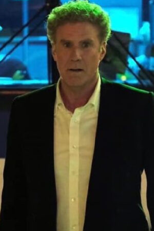 Present Spirited Will Ferrell Black Blazer
