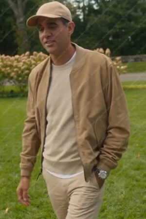 Dean Brannock TV Series The Watcher Bobby Cannavale Suede Leather Bomber Jacket