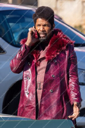 Slick Charles They Cloned Tyrone Jamie Foxx Leather Coat