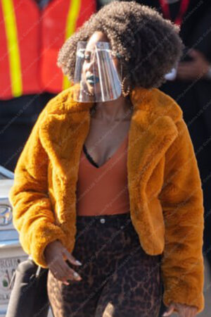 Yo-Yo They Cloned Tyrone Teyonah Parris Fur Jacket