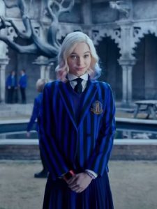 Emma Myers Blue Lining Blazer