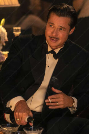 Jack Conrad Babylon Movie Brad Pitt Black Blazer
