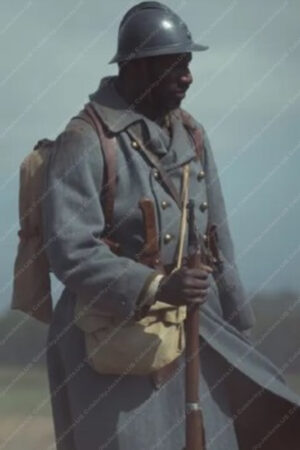 Father & Soldier Omar Sy Coat