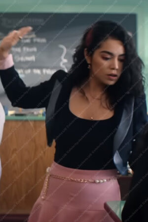 Capri Darby and the Dead 2022 Auli’i Cravalho Cropped Tuxedo Jacket