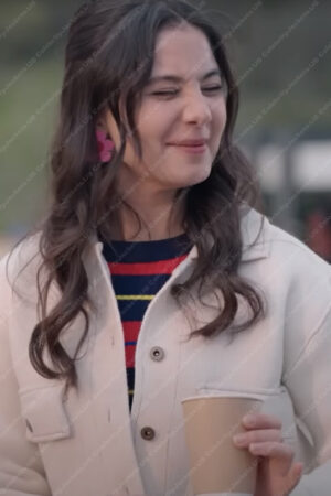 Private Lesson Movie Elif Ceren Balıkçı White Wool Jacket