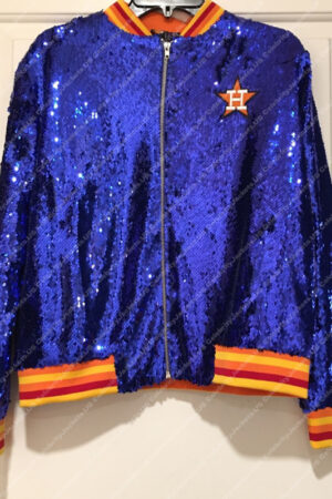 Astros Sequin Blue Jacket