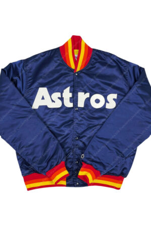 Houston Astros Starter Satin Bomber Jacket