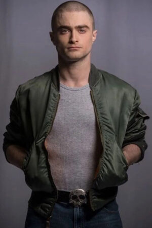 Nate Foster Imperium Daniel Radcliffe Green Bomber Jacket